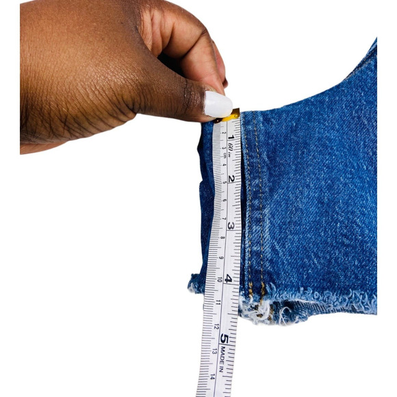 Ralph Lauren Casual Summer High Waist Shorts Raw Hem Denim Womens 22W 22+ - Picture 8 of 8